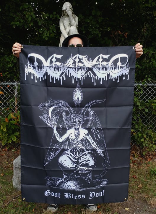 Deleted - In Goat We Trust - (36"inch x 50"inch) - BANNER/FLAG