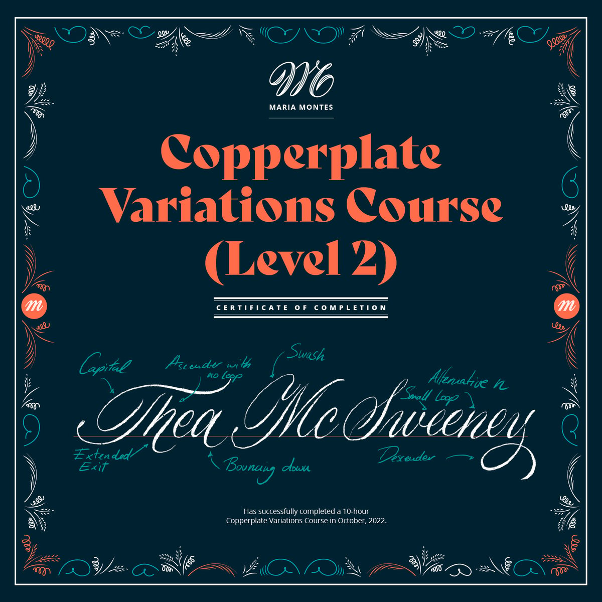 Image of Online Copperplate Variations (L2)