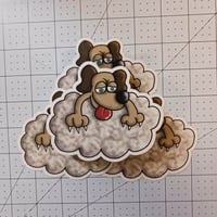 Image 2 of "Dog in a Cloud" Sticker