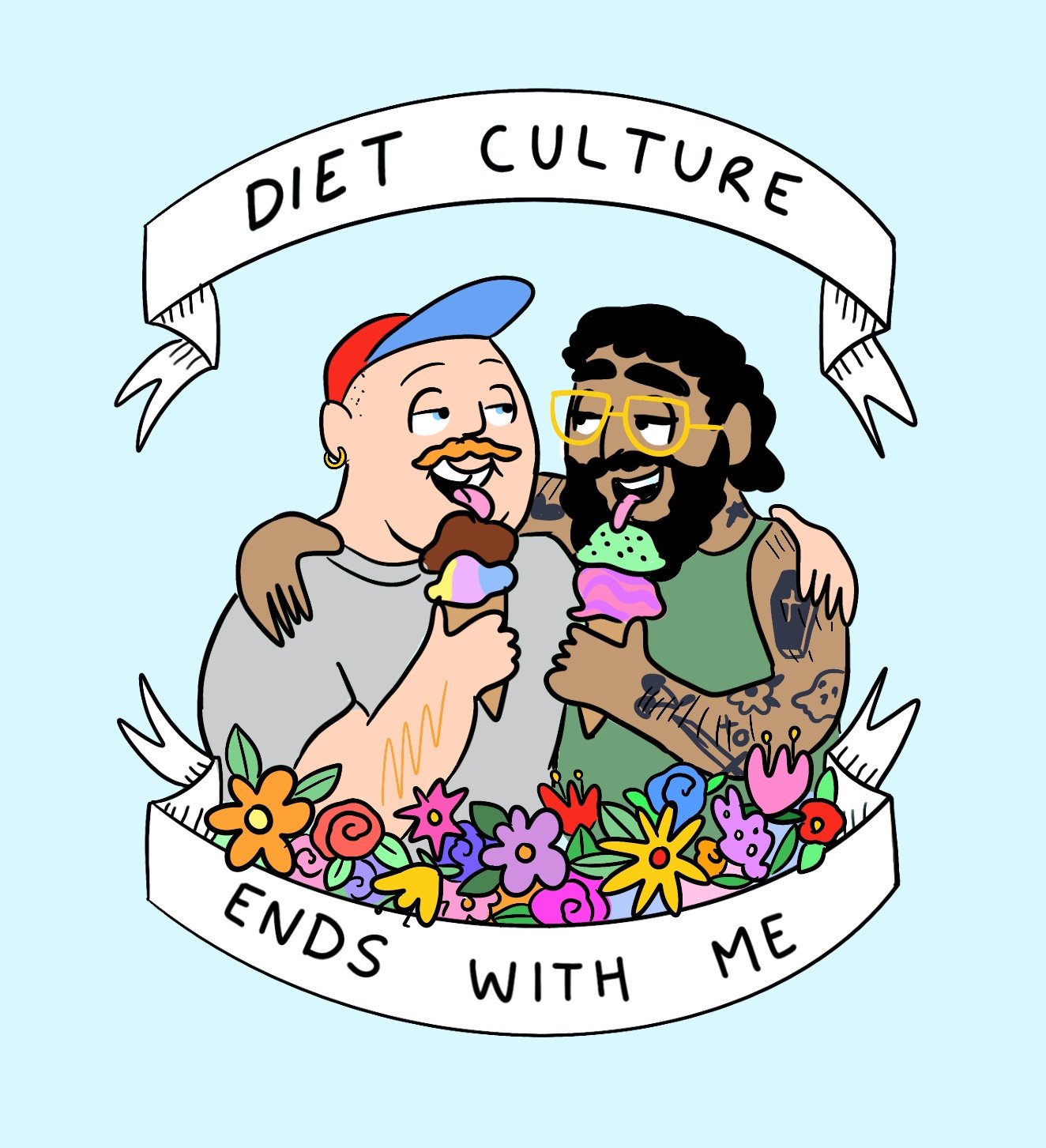 Image of Diet Culture Ends With Me - blue