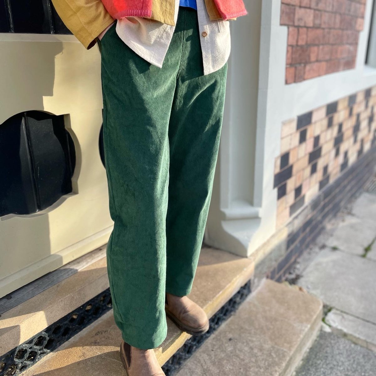 The Artist Trouser ~ organic forest corduroy | SOFO studio