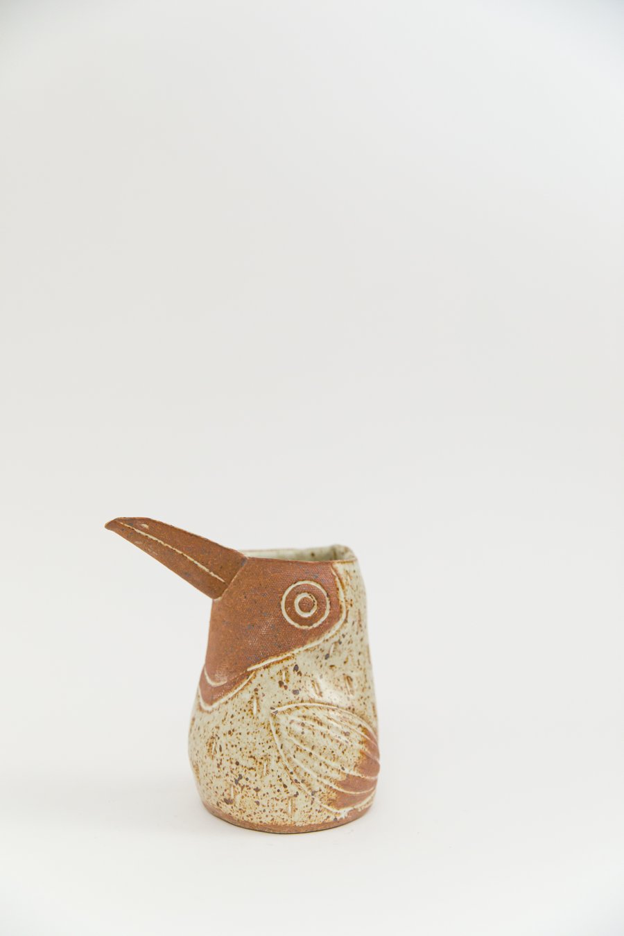 Image of Medium Toasty Speckled Handleless Toucan Pitcher