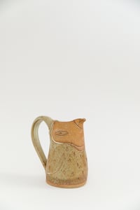 Image 2 of Medium Matte Speckled Yellow Penguin Pitcher