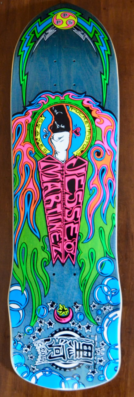 POCKET PISTOLS SKATEBOARD DECK - JESSEE MARTINEZ HANDSHAKE