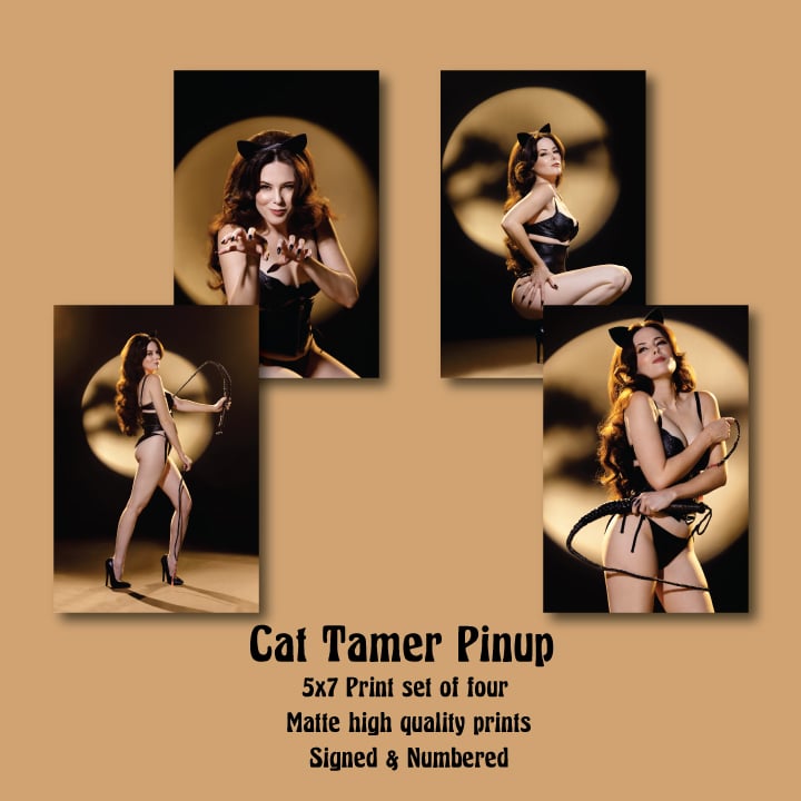 Image of Cat Tamer Pinup print set