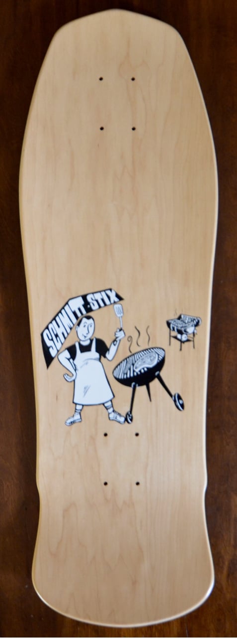 SCHMITT STIX SKATEBOARD DECK - JOE LOPES BBQ REISSUE 2002