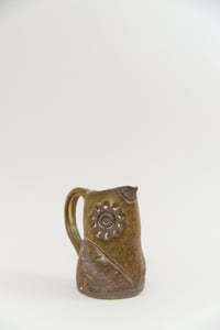 Image 2 of Medium Matte Brown Owl Pitcher