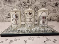 Image 2 of SILVER CC BAG CANDLE SET