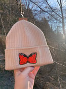 Image 1 of Monarch Ribbed Knit Beanie/ Beige