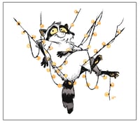 Image 3 of All 3 Racoon Holiday Cards - MIXED PACK 