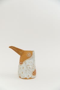 Image 2 of Medium Glossy White Toasty Face Toucan Pitcher