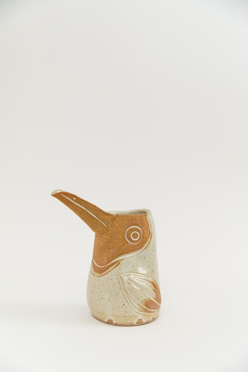 Image of Medium Light Ivory Speckled Toasty Toucan Pitcher