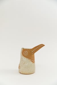 Image 1 of Medium Light Ivory Speckled Toasty Toucan Pitcher