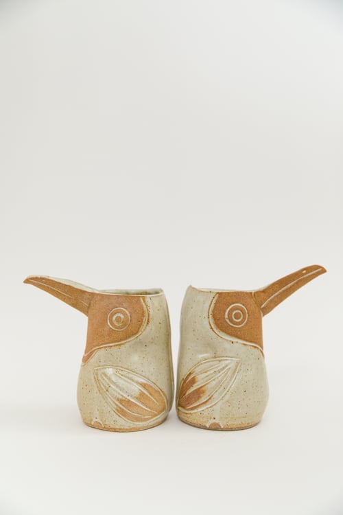 Image of Medium Light Ivory Speckled Toasty Toucan Pitcher