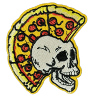 Image 1 of PIZZA HAWK EMBROIDERED IRON ON PATCH