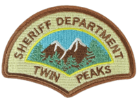 Image 1 of TWIN PEAKS EMBROIDERED IRON ON PATCH