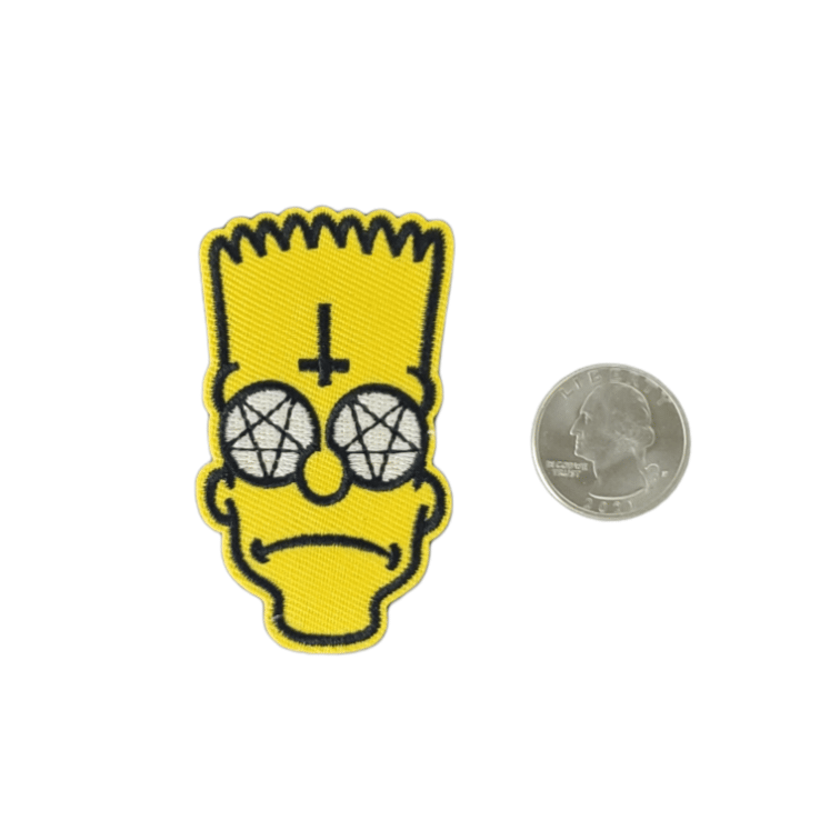 BART SIMPSON EMBROIDERED IRON ON PATCH