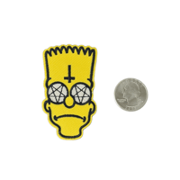Image 2 of BART SIMPSON EMBROIDERED IRON ON PATCH