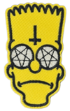 BART SIMPSON EMBROIDERED IRON ON PATCH