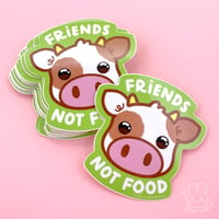 Image 1 of Friends Not Food Sticker