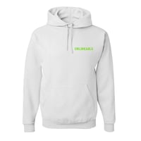 Image 1 of White And Green Make Money Not Friends Hoodie