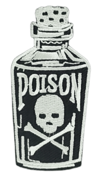 Image 1 of POISON EMBROIDERED IRON ON PATCH