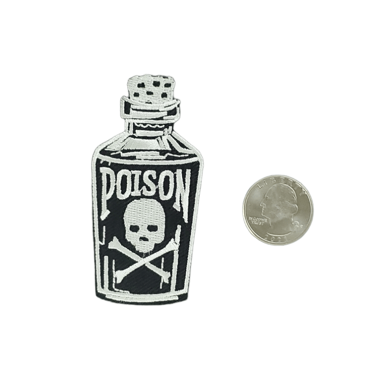 POISON EMBROIDERED IRON ON PATCH