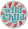 WILD CHILD EMBROIDERED IRON ON PATCH