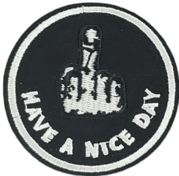 HAVE A NICE DAY EMBROIDERED IRON ON PATCH
