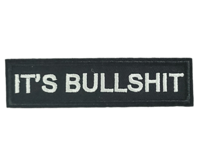 Image 1 of IT'S BULLSHIT EMBROIDERED IRON ON PATCH