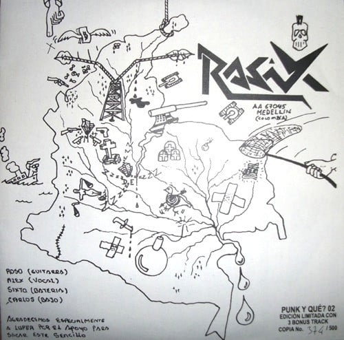 Image of Rasix / Sociedad Violenta - split 7"