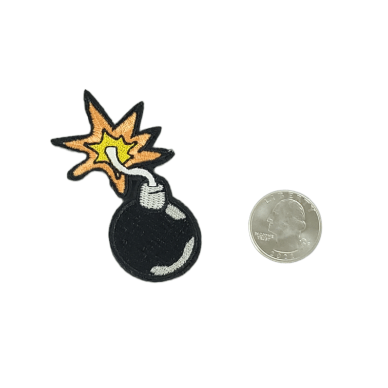 BOMB EMBROIDERED IRON ON PATCH
