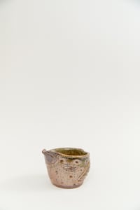 Image 2 of Golden Shino Dotted Bird Bowl