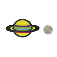 Image 2 of SATURN EMBROIDERED IRON ON PATCH