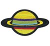 SATURN EMBROIDERED IRON ON PATCH