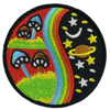 PLANET SHROOM EMBROIDERED IRON ON PATCH