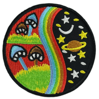 Image 1 of PLANET SHROOM EMBROIDERED IRON ON PATCH