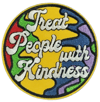 TREAT PEOPLE WITH KINDNESS EMBROIDERED IRON ON PATCH