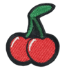 CHERRY EMBROIDERED IRON ON PATCH