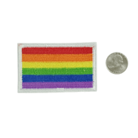 Image 2 of PRIDE FLAG EMBROIDERED IRON ON PATCH