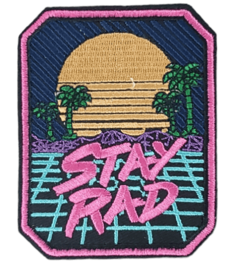 STAY RAD EMBROIDERED IRON ON PATCH