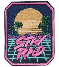 Image 1 of STAY RAD EMBROIDERED IRON ON PATCH