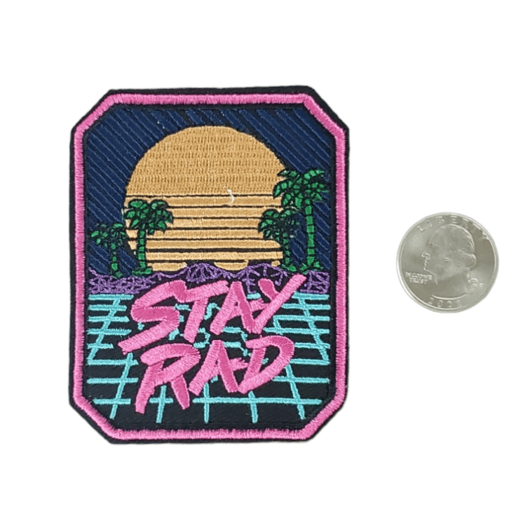 STAY RAD EMBROIDERED IRON ON PATCH