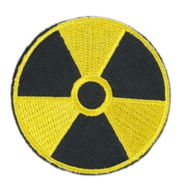 BIOHAZARD EMBROIDERED IRON ON PATCH