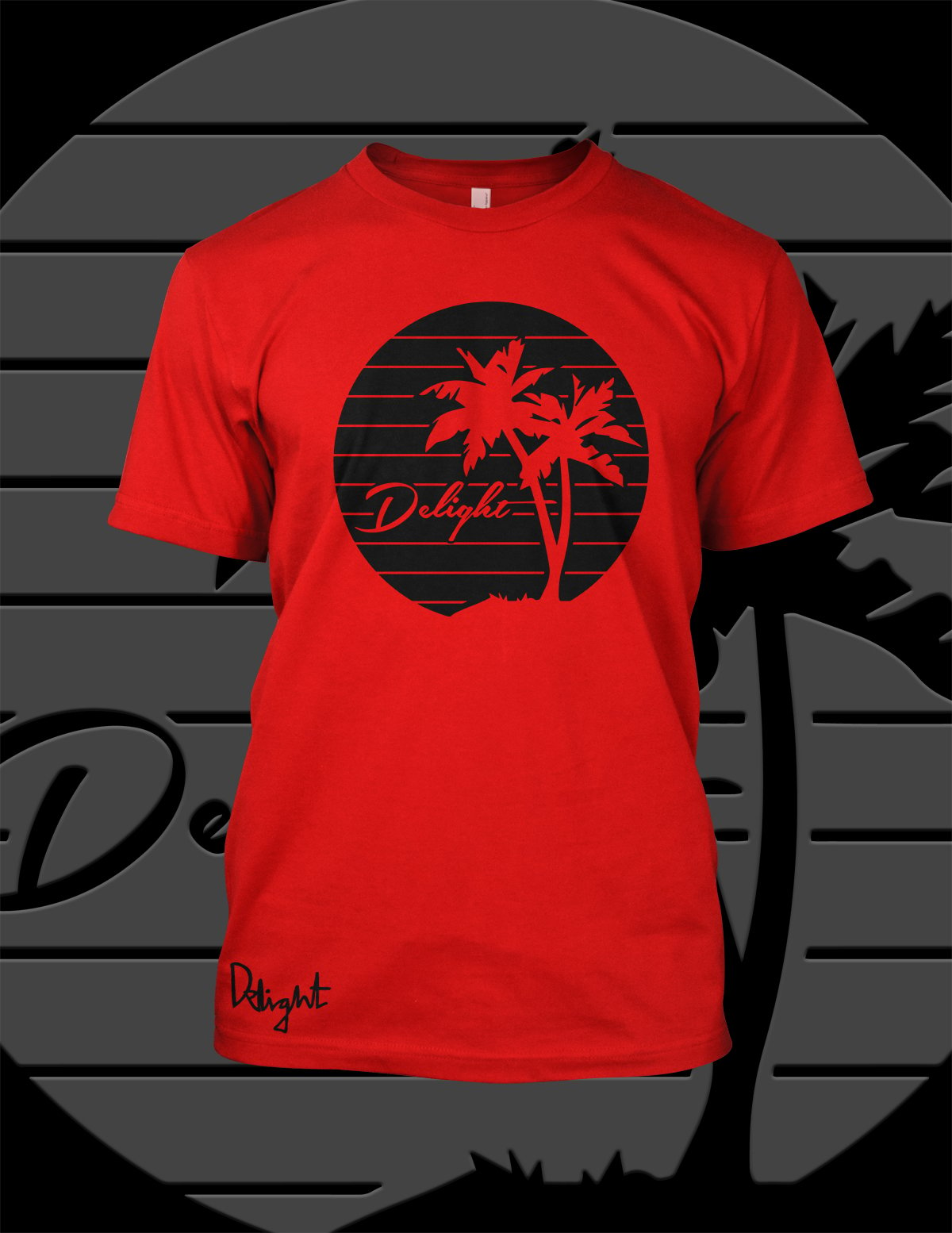 Throwback Delight Silhouette Red T-shirt