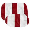 E-Z-GO TXT Seat Covers - RED AND WHITE 