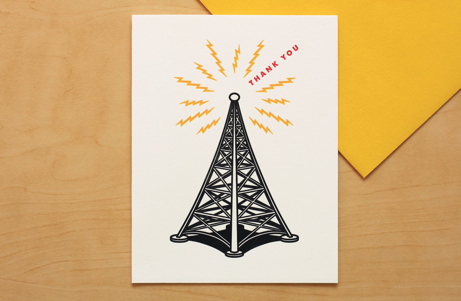 Image of RADIO TOWER "THANK YOU" Card