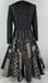 Image of Black and Red Pieced Meisen Skirt and Jacket