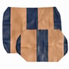 E-Z-GO TXT Seat Cover - Blue and Tan