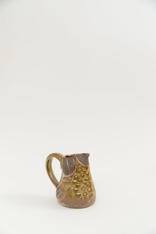 Image of Brown Eyed Olive Baby Bird Creamer with Handle